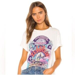 Free People Daydreamer Led Zeppelin Shirt Womens Small Distressed Band Tee